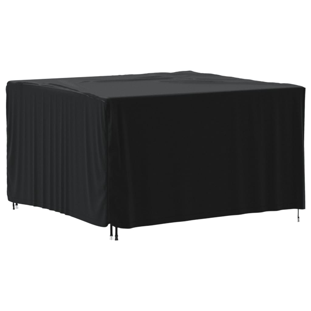 vidaXL Capa para mobiliário de jardim 125x125x74 cm 420D oxford preto