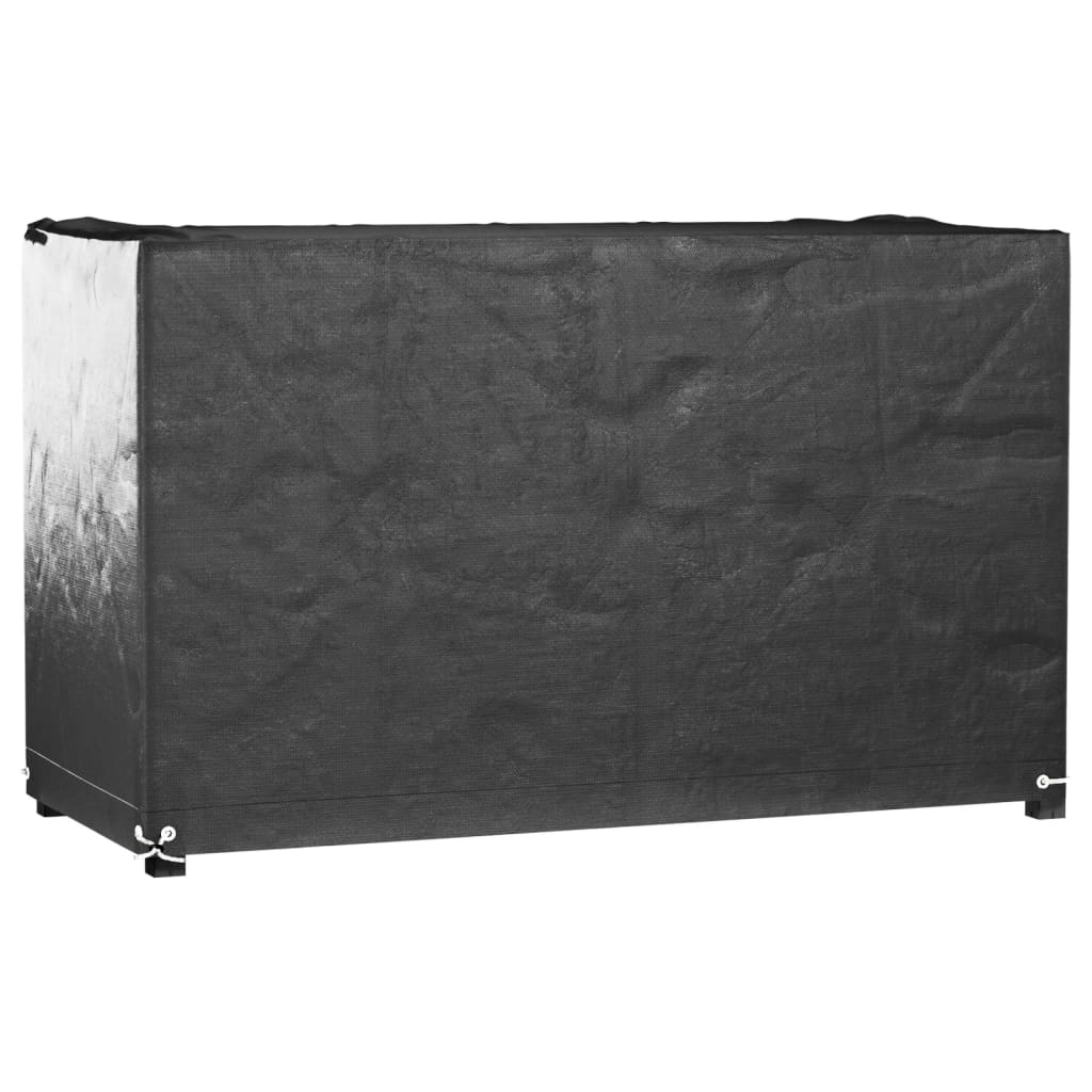 vidaXL Capas p/ mobília de jardim 2 pcs 8 ilhós 125x55x75cm retangular