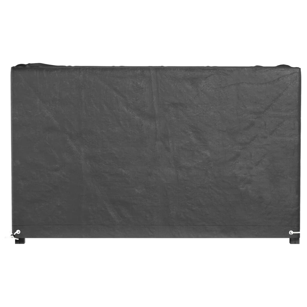 vidaXL Capas p/ mobília de jardim 2 pcs 8 ilhós 125x55x75cm retangular