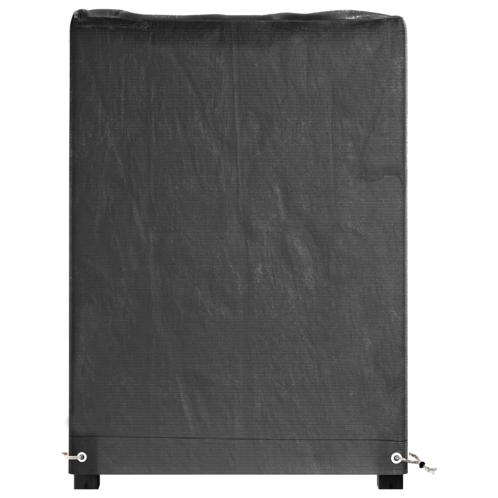 vidaXL Capas p/ mobília de jardim 2 pcs 8 ilhós 125x55x75cm retangular