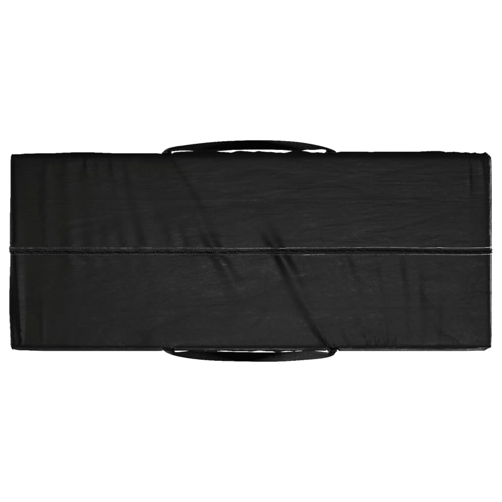 vidaXL Saco arrumação p/ almofadões jardim 135x40x55 polietileno preto