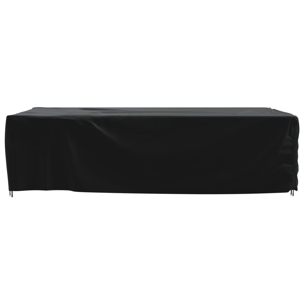 vidaXL Capa para mobiliário de jardim 350x260x90 cm 420D oxford preto