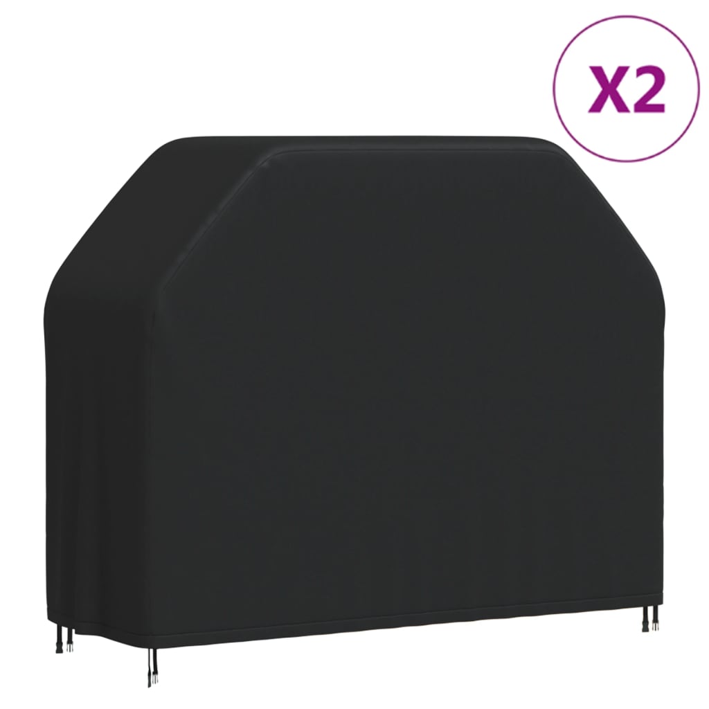 vidaXL Capas para churrasqueira 2 pcs 147x61x112 cm tecido oxford 420D