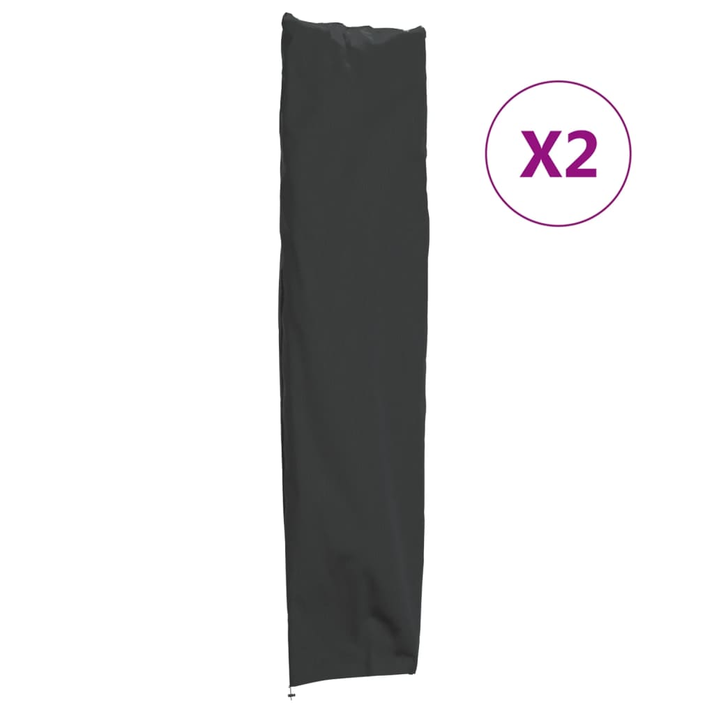 vidaXL Capas para guarda-sol de jardim 2 pcs 240x57/57 cm oxford 420D