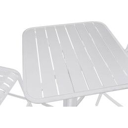 Home ESPRIT|Conjunto de mesa com 2 cadeiras Home ESPRIT Branco Metal Polipropileno 60 x 60 x 102 cm