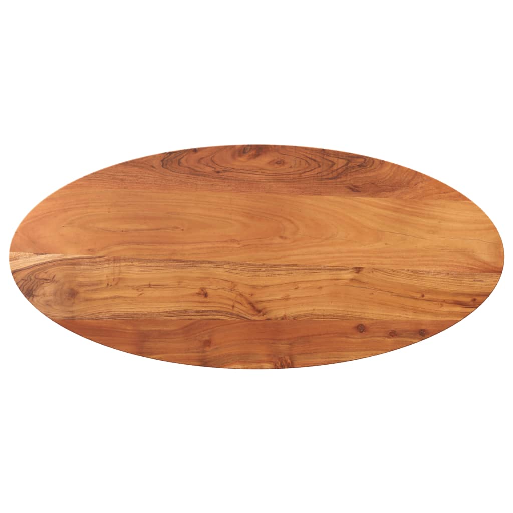 vidaXL Tampo de mesa oval 110x40x3,8 cm madeira de acácia maciça