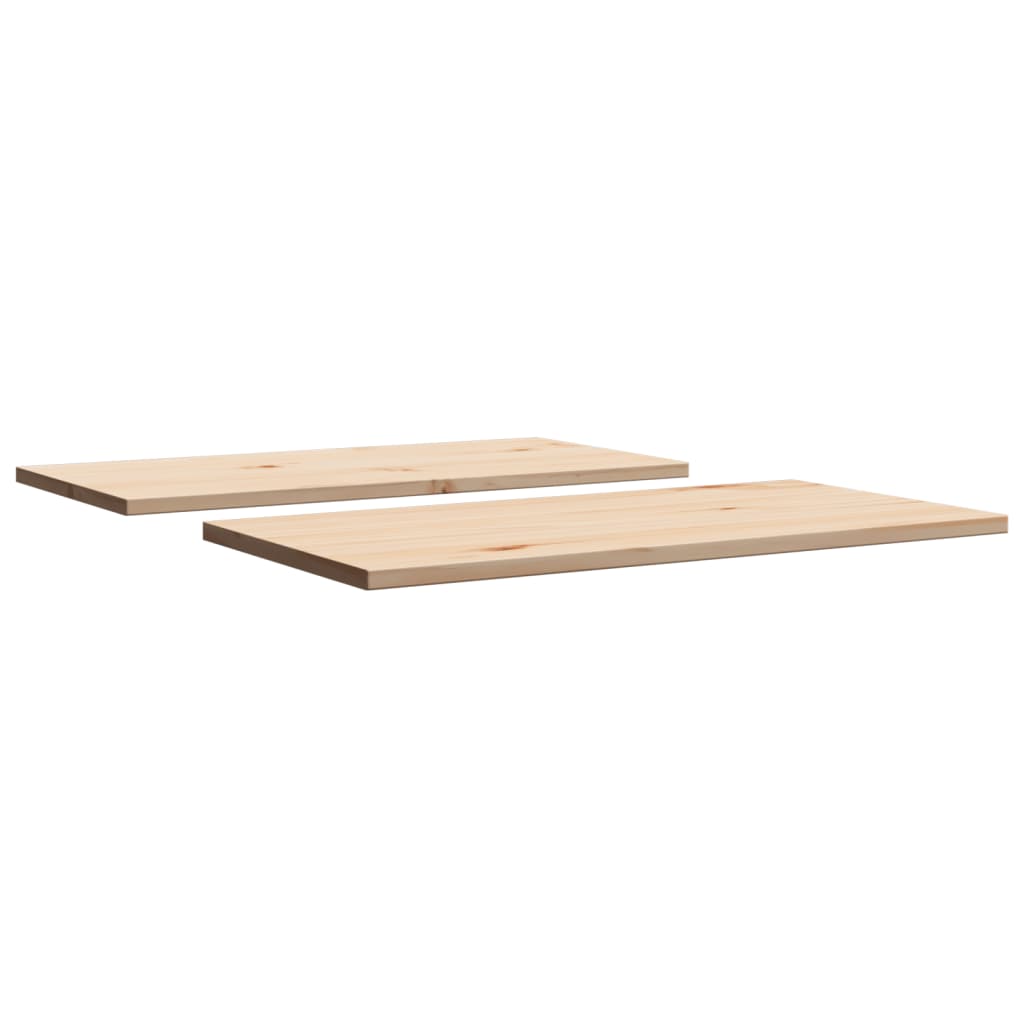 vidaXL Tampos de mesa retangulares 2 pcs 70x35x1,7 cm pinho maciço