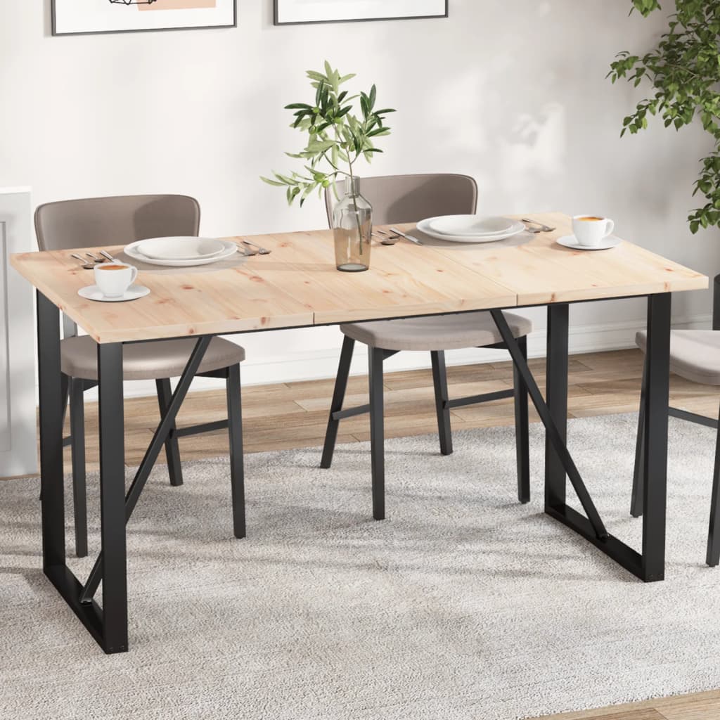 vidaXL Tampos de mesa retangulares 3 pcs 80x47x2,5 cm pinho maciço