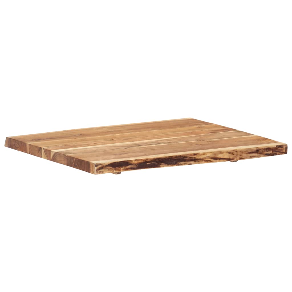 vidaXL Tampo de mesa 80x(50-60)x3,8 cm madeira de acácia maciça