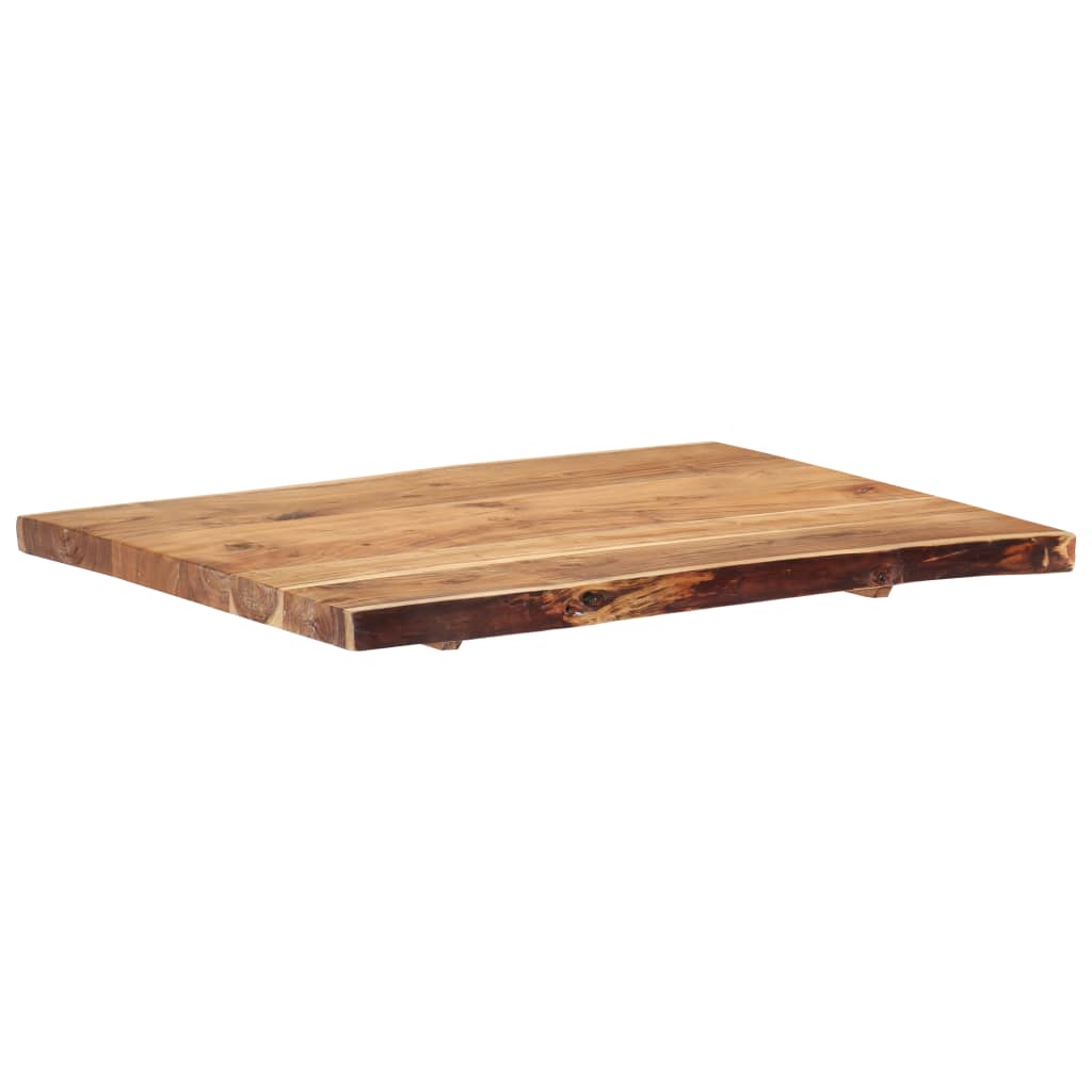 vidaXL Tampo de mesa 80x(50-60)x3,8 cm madeira de acácia maciça