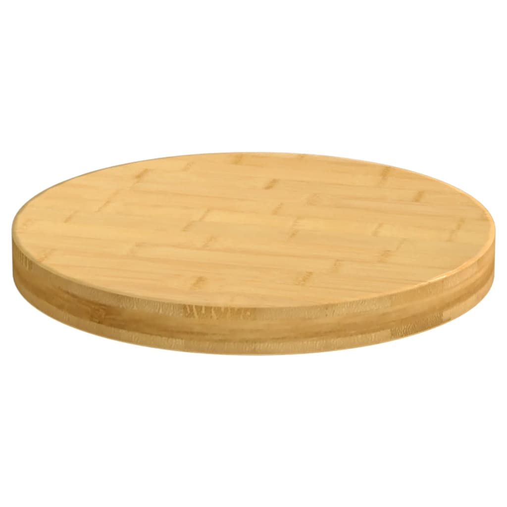 vidaXL Tampo de mesa Ø30x4 cm bambu