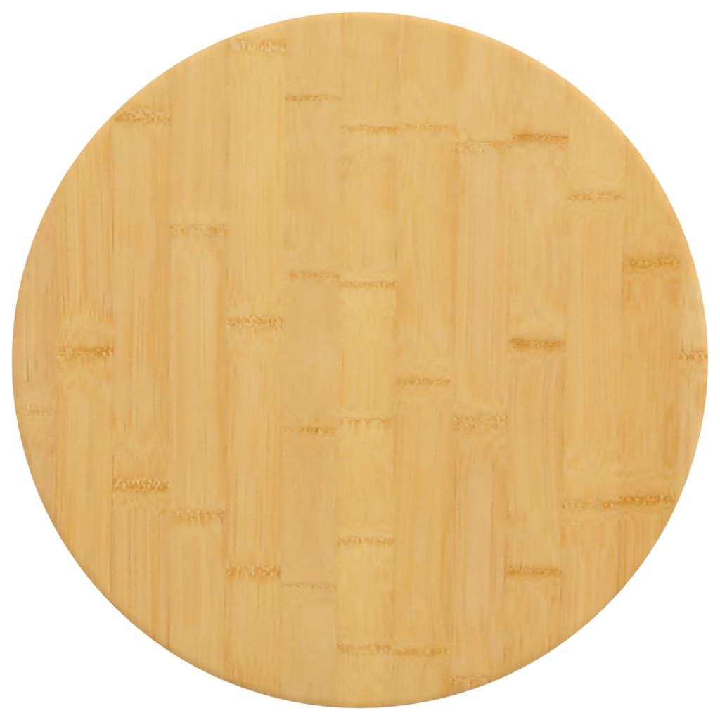 vidaXL Tampo de mesa Ø50x4 cm bambu