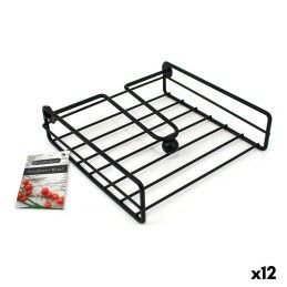 DKD Home Decor|Caixa para Infusões DKD Home Decor Cristal Cor de Rosa Metal Branco 24 x 24 x 7 cm 3 Peças Madeira MDF