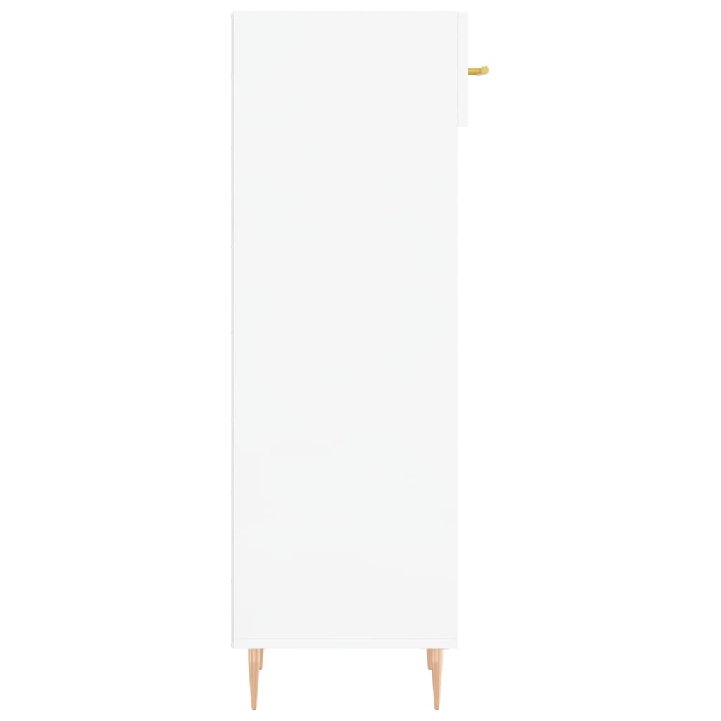 vidaXL Sapateira 30x35x105 cm derivados de madeira branco brilhante