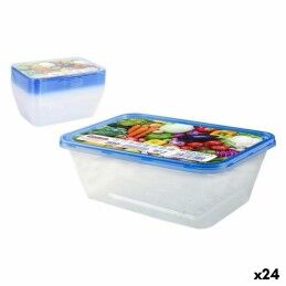Borgonovo|Lancheira Borgonovo   Azul Retangular 2,3 L (6 Unidades)
