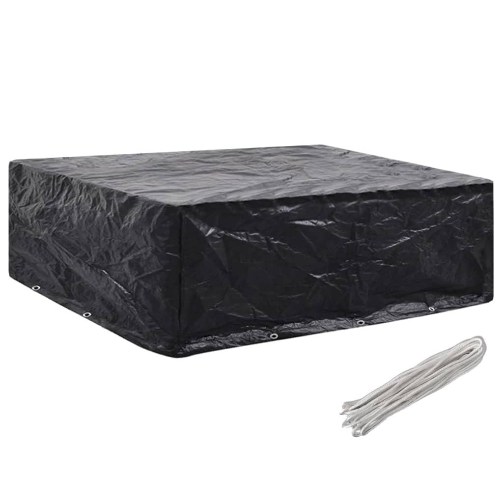 vidaXL Capas para mobiliário de jardim 2 pcs 8 ilhós 250x210x90 cm