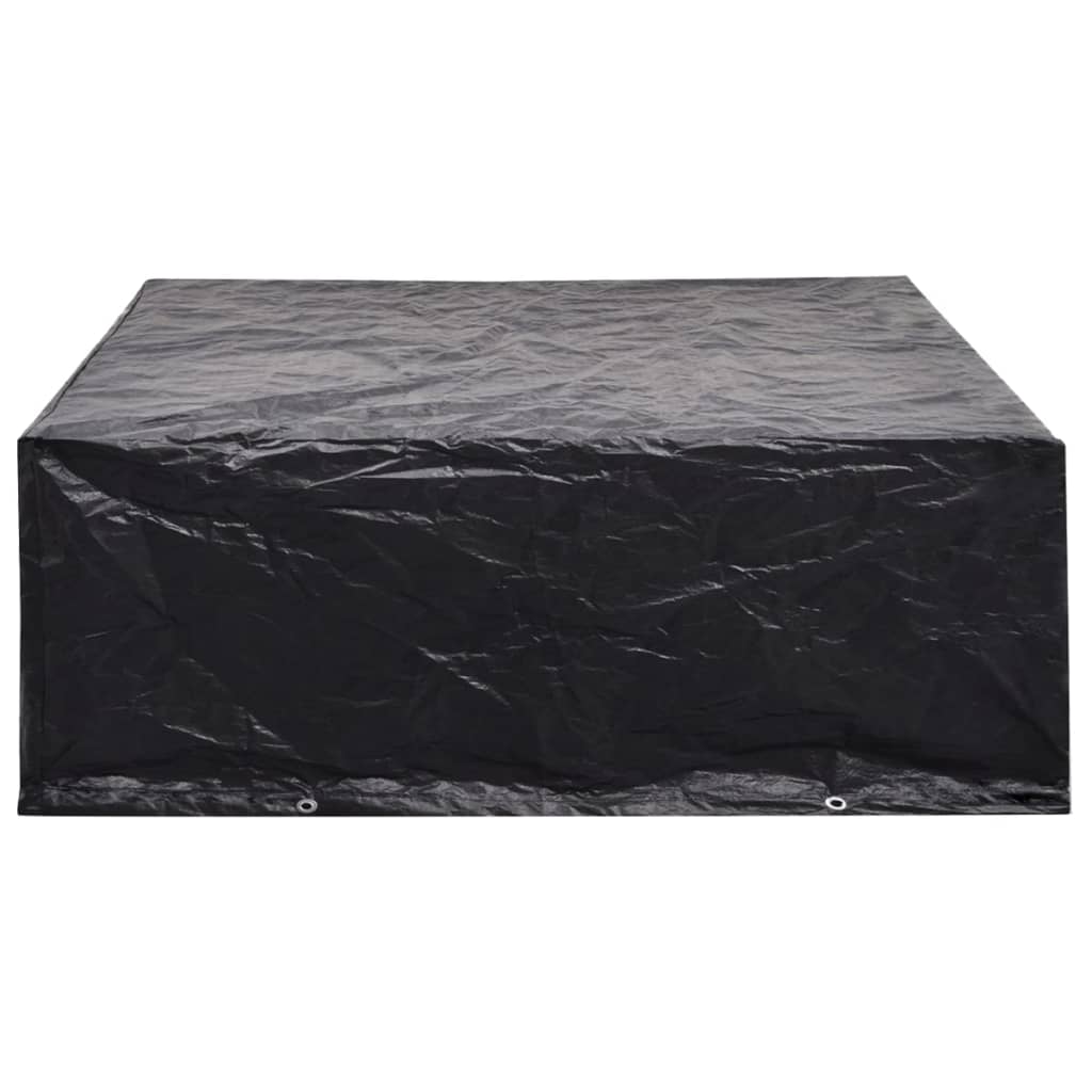 vidaXL Capas para mobiliário de jardim 2 pcs 8 ilhós 250x210x90 cm