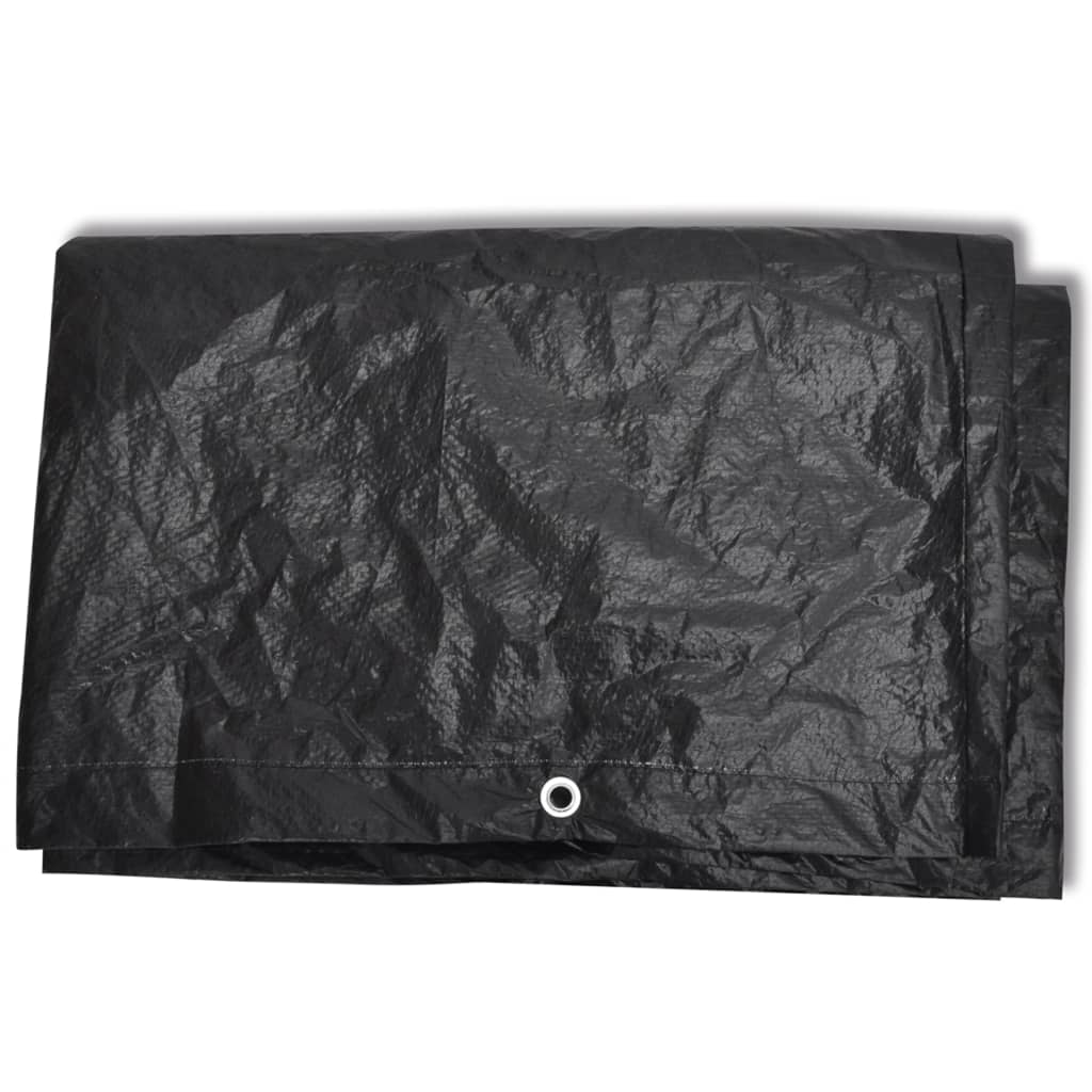 vidaXL Capas para mobiliário de jardim 2 pcs 8 ilhós 250x210x90 cm