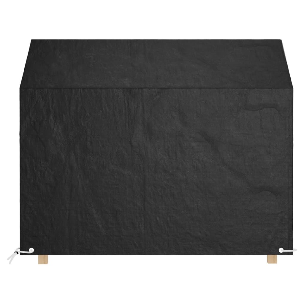 vidaXL Capas p/ banco jardim 2 pcs 8 ilhós 160x70x70/88 cm polietileno