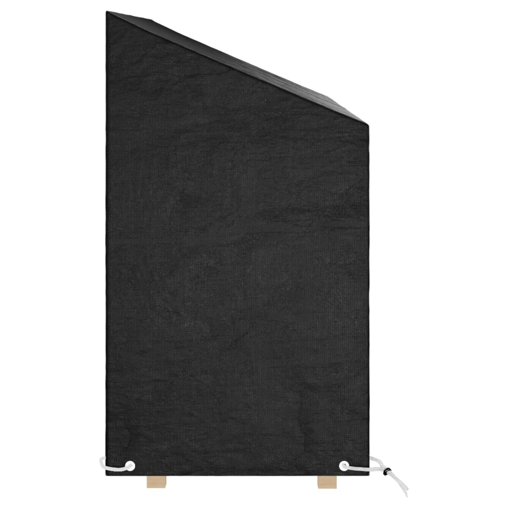 vidaXL Capas p/ banco jardim 2 pcs 8 ilhós 160x70x70/88 cm polietileno