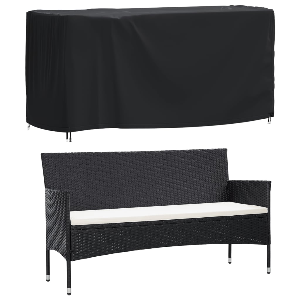 vidaXL Capa p/ mobiliário jardim 180x70x90 cm impermeável 420D preto