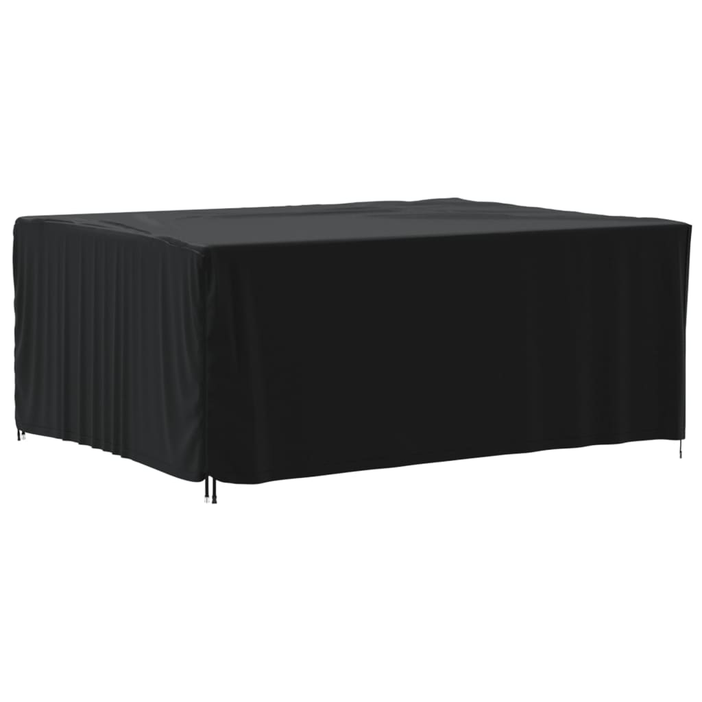 vidaXL Capa para mobiliário de jardim 200x165x80 cm 420D oxford preto