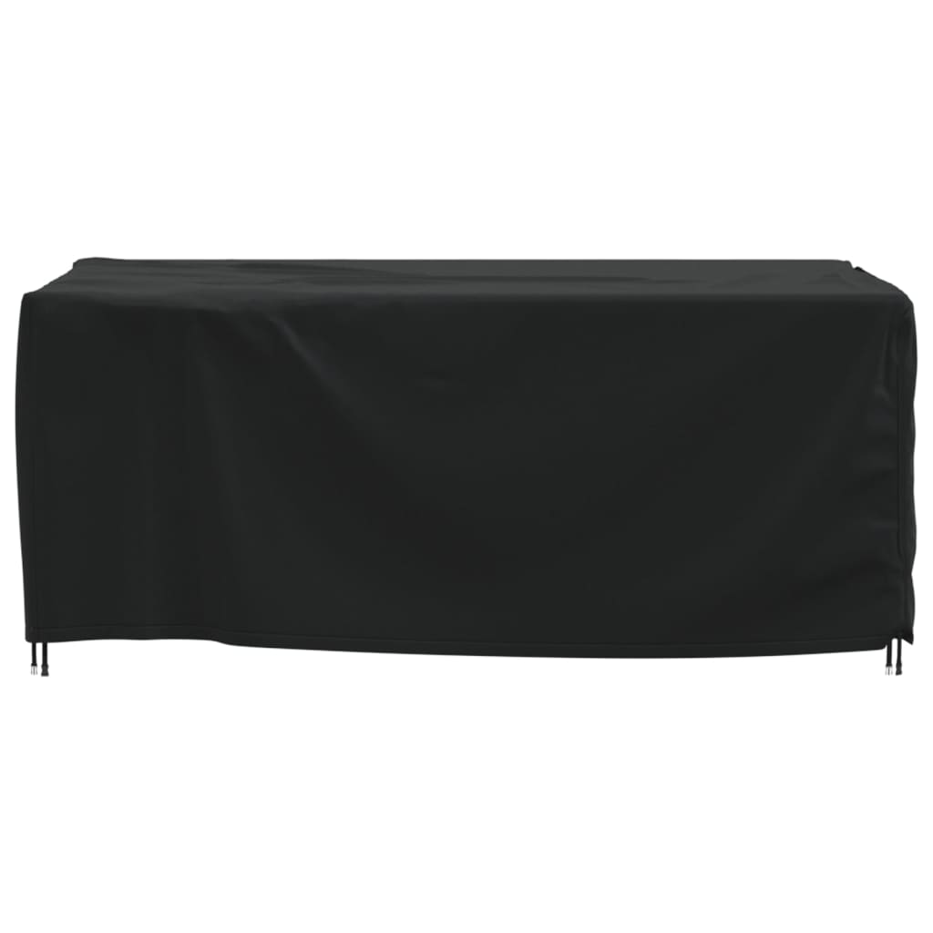 vidaXL Capa para mobiliário de jardim 200x165x80 cm 420D oxford preto