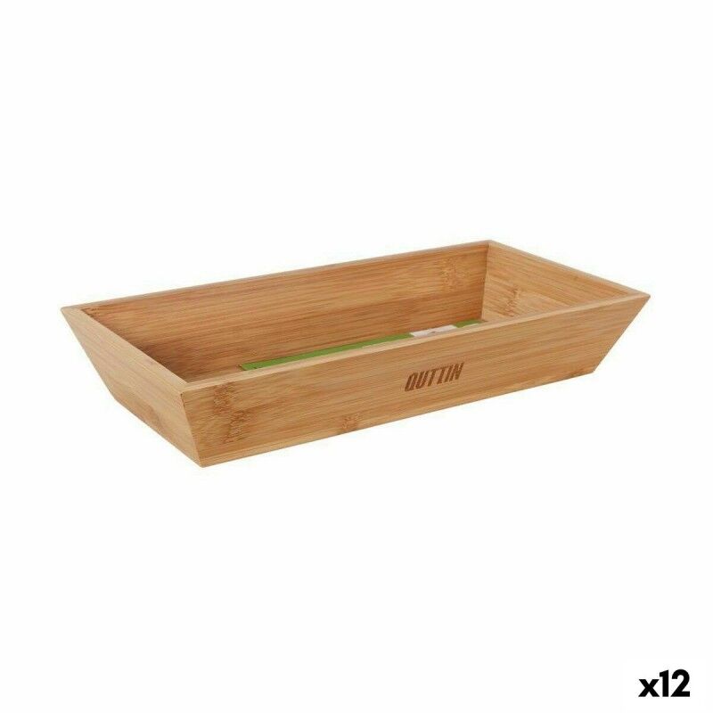 Quttin|Tigela Quttin Castanho Bambu 29,3 x 14 x 5 cm (12 Unidades) Quttin|Tigela Quttin Castanho Bambu 29,3 x 14 x 5 cm (12 Unidades)