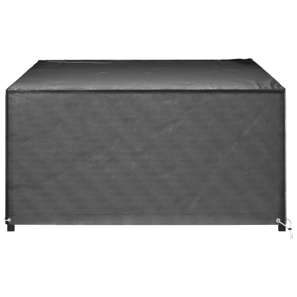 vidaXL Capas móveis de jardim 2 pcs 12 ilhós 230x165x80 cm retangular