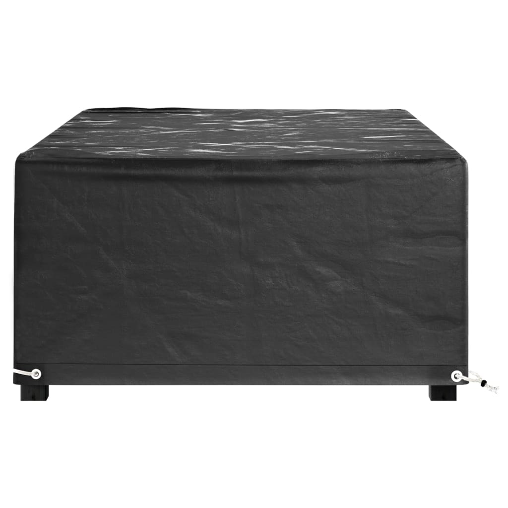 vidaXL Capas p/ mobília de jardim 2 pcs 8 ilhós 125x70x35cm retangular