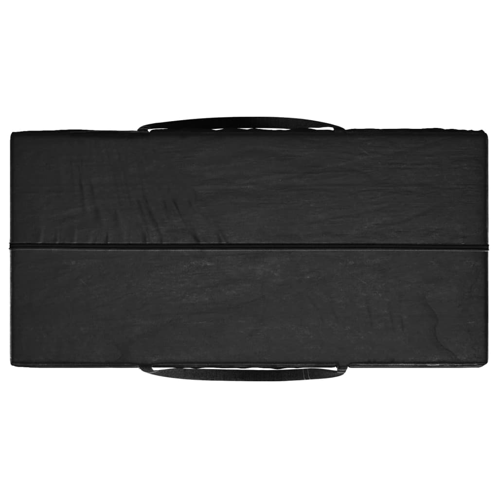 vidaXL Saco arrumação p/ almofadões jardim 150x75x75 polietileno preto