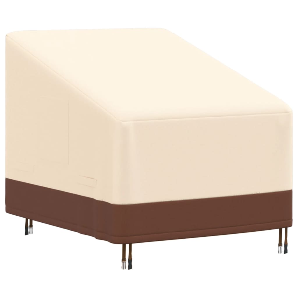 vidaXL Capa p/ cadeira lounge jardim 79x97x48/74 cm 600D oxford bege