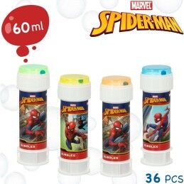 Spider-Man|Frasco para bolas de sabão Spider-Man 60 ml 3,8 x 11,5 x 3,8 cm (216 Unidades)