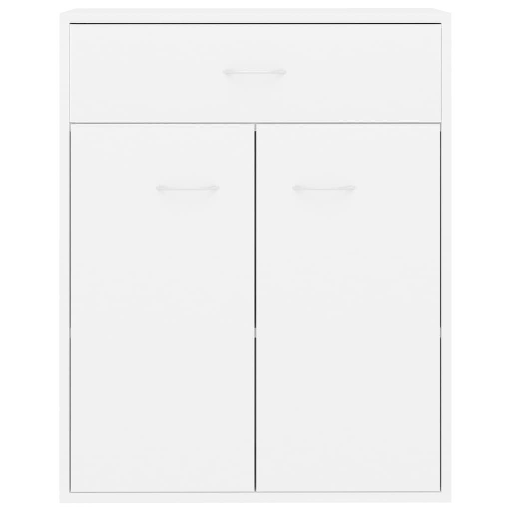 vidaXL Aparador 60x30x75 cm contraplacado branco