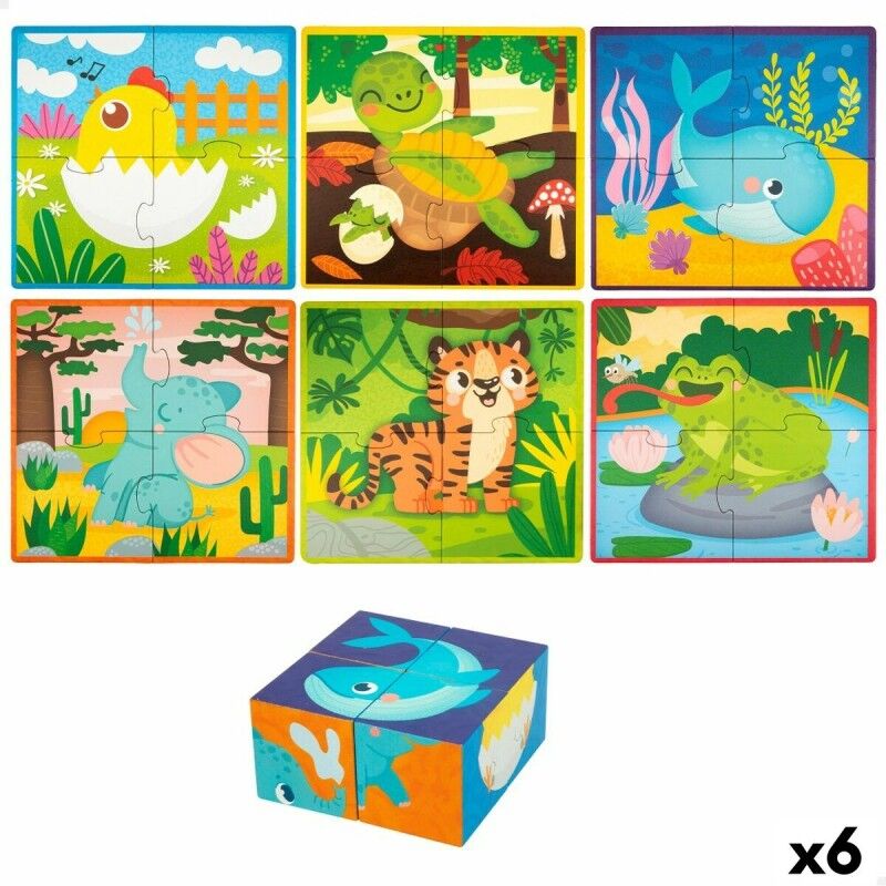 Lisciani Giochi|Puzzle 3D Lisciani Giochi 22 x 23 x 1 cm animais 4 Peças (6 Unidades)
