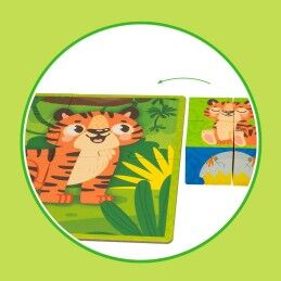 Lisciani Giochi|Puzzle 3D Lisciani Giochi 22 x 23 x 1 cm animais 4 Peças (6 Unidades)