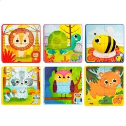 Lisciani Giochi|Puzzle Infantil Lisciani Giochi 16 x 0,1 x 16 cm Tátil 24 Peças 4 Peças (6 Unidades)