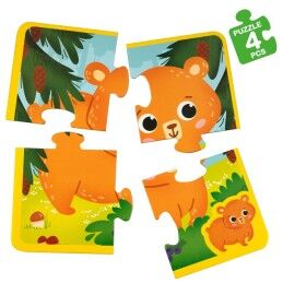 Lisciani Giochi|Puzzle Infantil Lisciani Giochi 16 x 0,1 x 16 cm Tátil 24 Peças 4 Peças (6 Unidades)