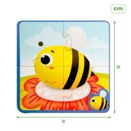 Lisciani Giochi|Puzzle Infantil Lisciani Giochi 16 x 0,1 x 16 cm Tátil 24 Peças 4 Peças (6 Unidades)