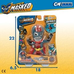 Eolo|Figuras de Ação Eolo Super Masked Pepper Man 14 x 15,5 x 5,5 cm Elástico (12 Unidades)