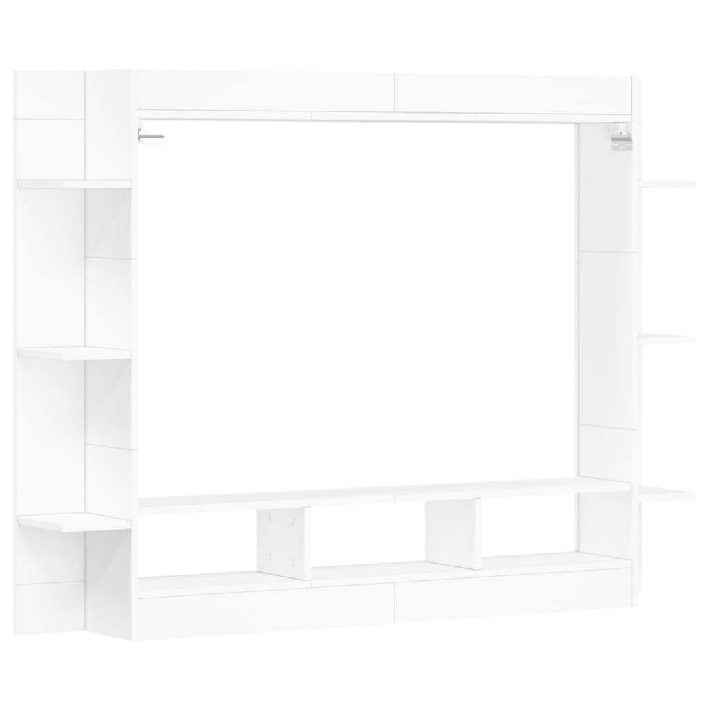 vidaXL Móvel de TV 152x22x113 cm derivados de madeira branco