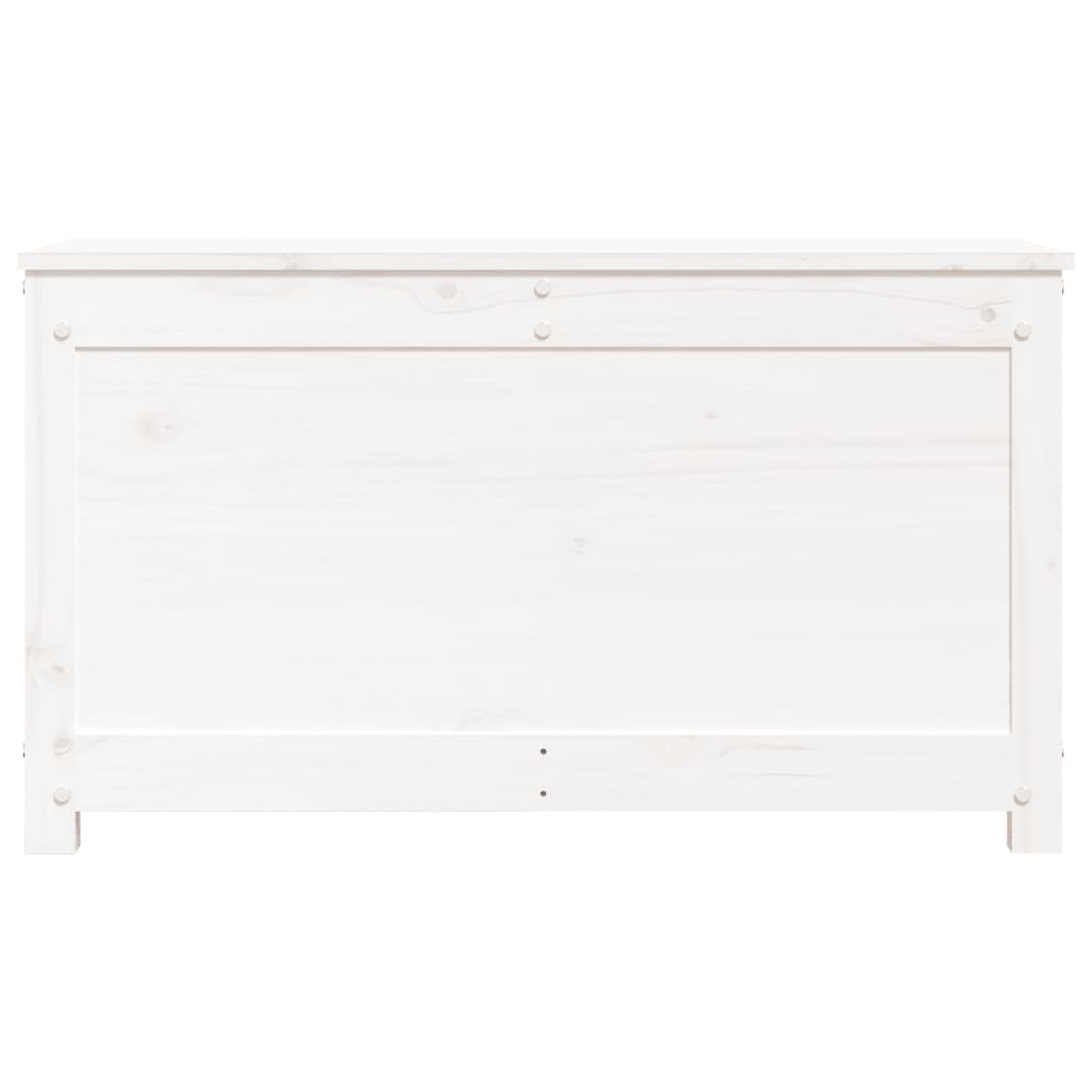 vidaXL Caixa de arrumação 80x40x45,5 cm madeira de pinho maciça branco