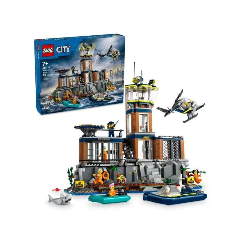 Lego|Jogo de Construção Lego 60419 Police Station Island Multicolor 980 Peças Lego|Jogo de Construção Lego 60419 Police Station Island Multicolor 980 Peças