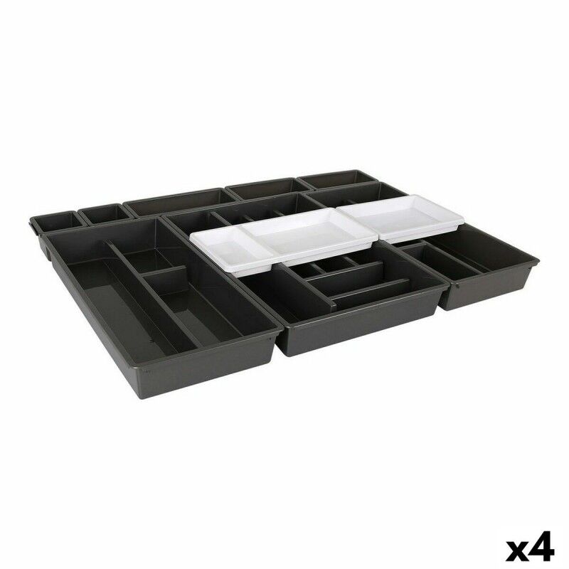 Tontarelli|Organizador de Talheres Tontarelli Bella Preto 10 Peças 70 x 49,2 x 6,7 cm (4 Unidades) Tontarelli|Organizador de Talheres Tontarelli Bella Preto 10 Peças 70 x 49,2 x 6,7 cm (4 Unidades)