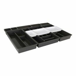 Tontarelli|Organizador de Talheres Tontarelli Bella Preto 10 Peças 70 x 49,2 x 6,7 cm (4 Unidades)