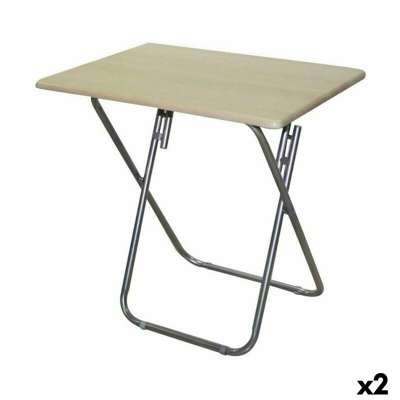 Confortime|Mesa de Apoio Dobrável Confortime Madeira 75 x 52 x 73 cm (2 Unidades)