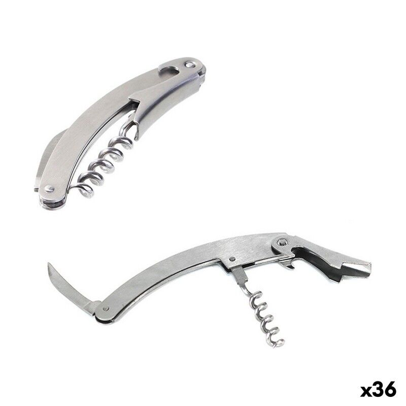 Wooow|Saca-rolhas com corta selos e abre garrafas Wooow Aço inoxidável 11 x 2,2 cm (36 Unidades) Wooow|Saca-rolhas com corta selos e abre garrafas Wooow Aço inoxidável 11 x 2,2 cm (36 Unidades)