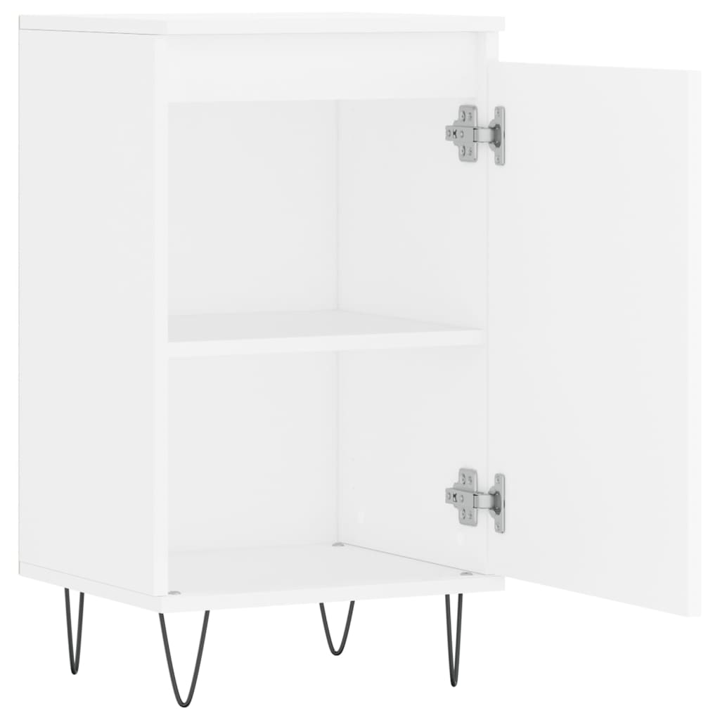 vidaXL Aparadores 2 pcs 40x35x70 cm derivados de madeira branco