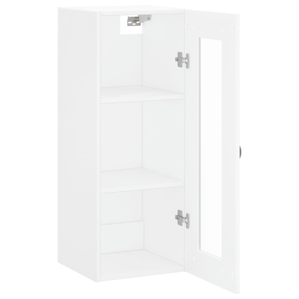 vidaXL Armário de parede 34,5x34x90 cm branco