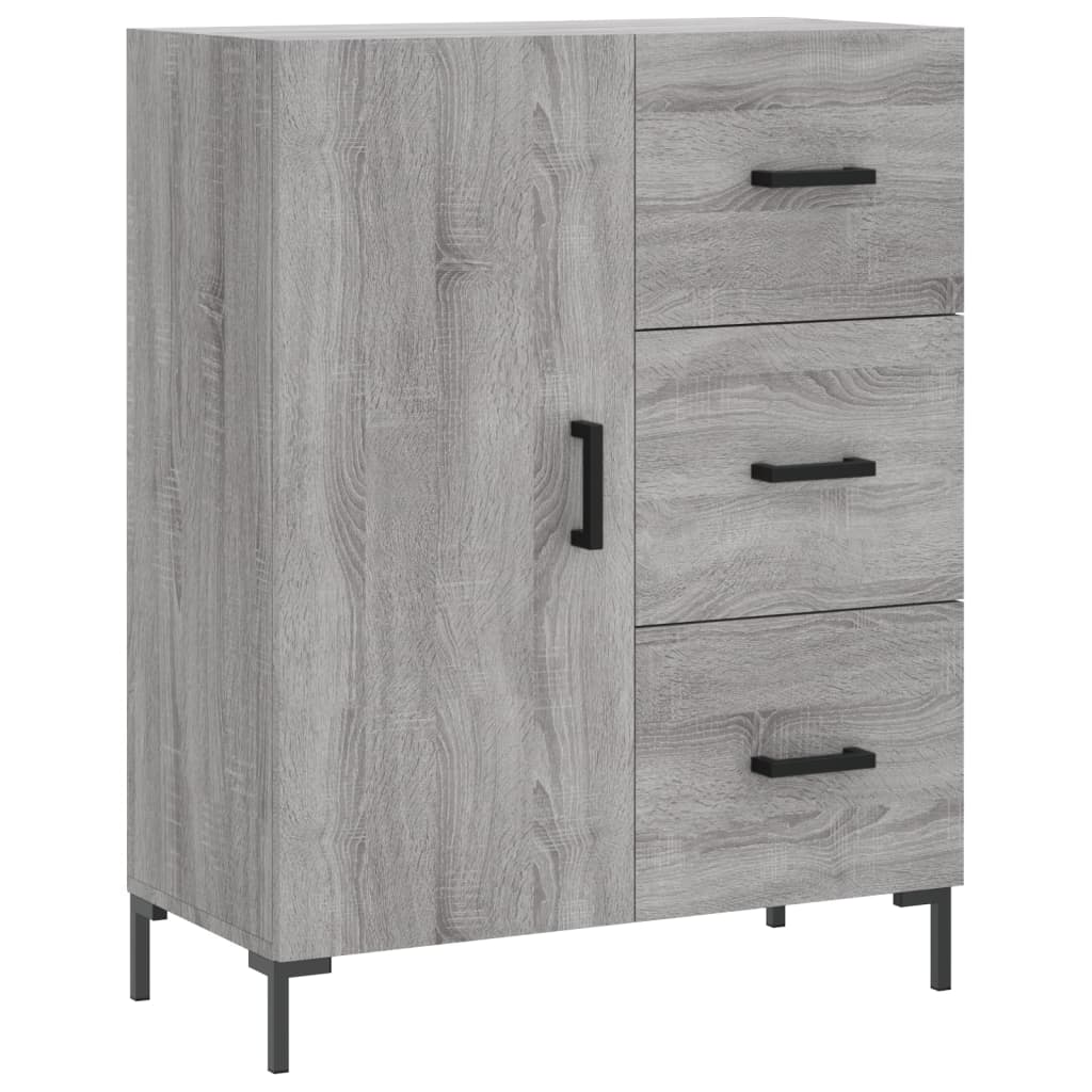 vidaXL Armário alto 69,5x34x180 cm derivados de madeira sonoma cinza